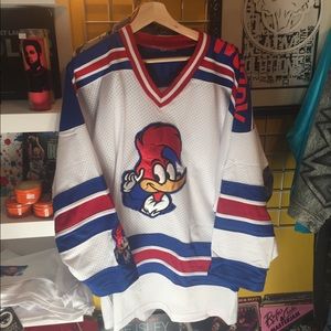 Woody Woodpecker/NY Rangers Hockey Jersey Size XL